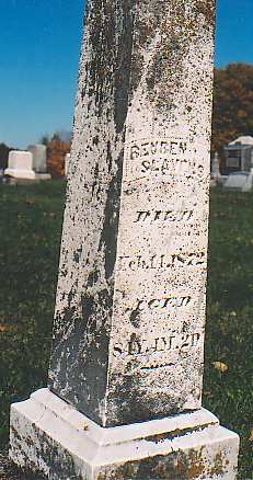 Reuben Slavens monument.